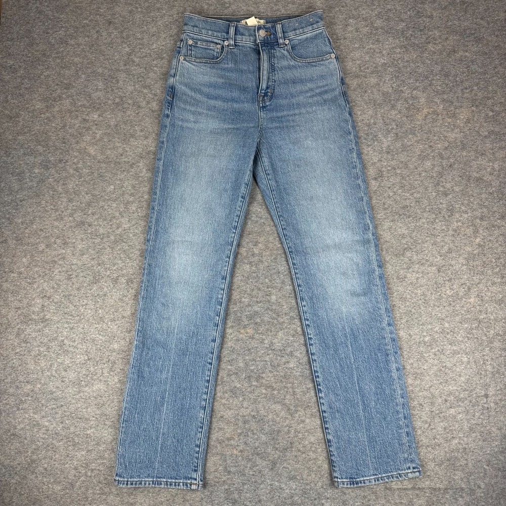 Madewell The '90s Straight Jean 30" Rondell Wash Crease Edition Womens 24